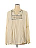 Knox Rose 100% Rayon Ivory Long Sleeve Blouse Size XXL - photo 1