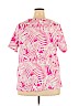 Catherines 100% Cotton Pink Short Sleeve T-Shirt Size 0X - photo 2