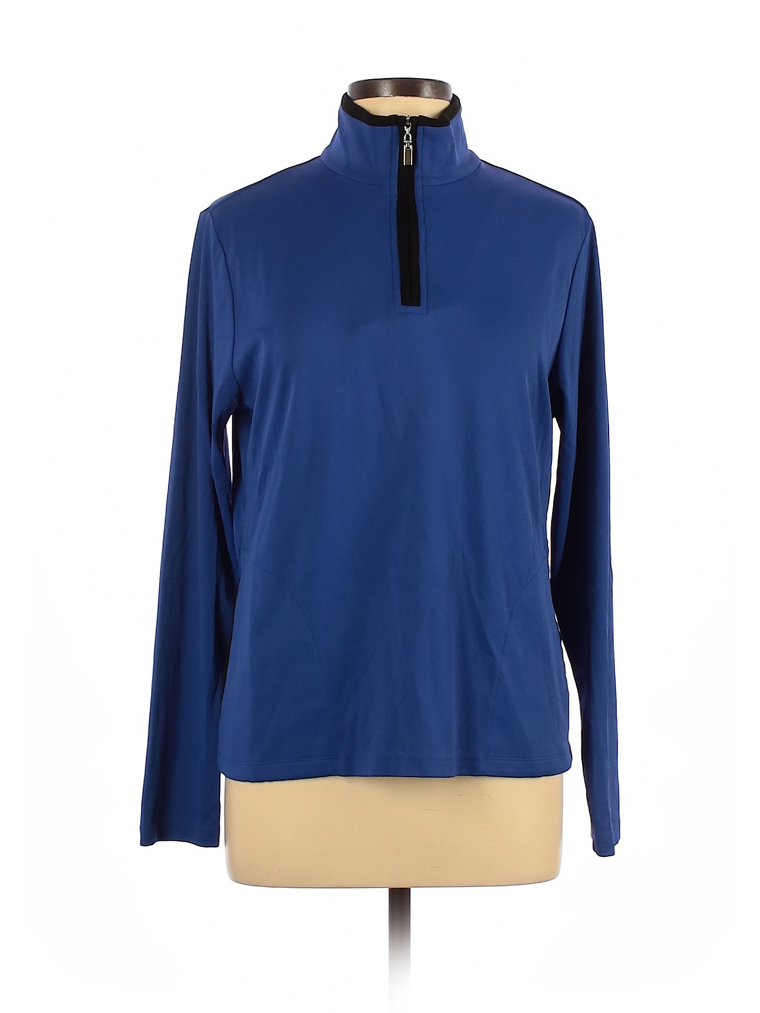 Talbots Women Blue Track Jacket L | eBay