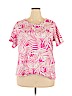 Catherines 100% Cotton Pink Short Sleeve T-Shirt Size 0X - photo 1