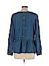 Ann Taylor LOFT Blue Long Sleeve Blouse Size L - photo 2