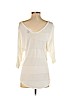 Express 100% Rayon Ivory Short Sleeve Top Size XS - photo 2
