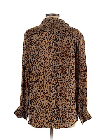 Lauren by Ralph Lauren Long Sleeve Silk Top (view 2)