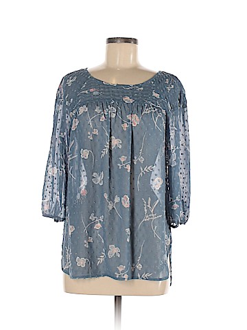 LC Lauren Conrad 3/4 Sleeve Blouse (view 1)