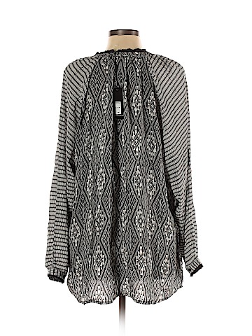 Tolani Long Sleeve Silk Top (view 2)