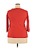 Ann Taylor LOFT Outlet 100% Cotton Orange 3/4 Sleeve Top Size XL - photo 2