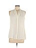 Banana Republic 100% Polyester Ivory Sleeveless Blouse Size 6 - photo 1