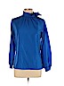 Southern Lady 100% Polyester Blue Long Sleeve Blouse Size 10 - photo 1