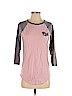 Victoria's Secret Pink Pink 3/4 Sleeve T-Shirt Size S - photo 1