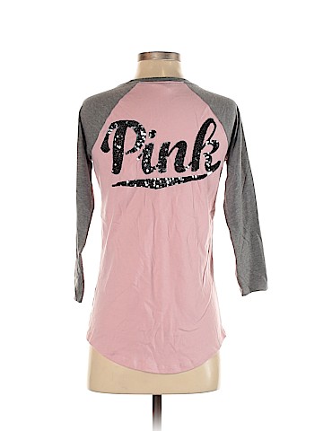 Victoria's Secret Pink 3/4 Sleeve T-Shirt (view 2)