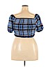 Wild Fable Blue Short Sleeve Blouse Size XL - photo 2