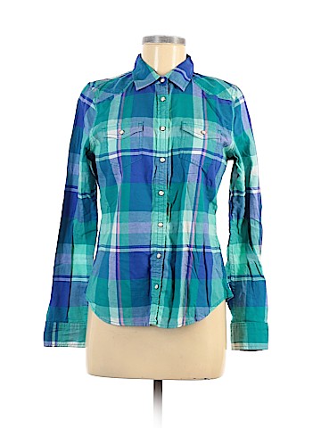 American Eagle Outfitters Long Sleeve Button-Down Shirt (view 1)