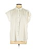Eddie Bauer 100% Tencel Lyocell White Short Sleeve Button-Down Shirt Size M - photo 1