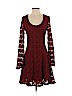 Altar'd State 100% Polyester Burgundy Casual Dress Size S - photo 1