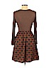 Tyche 100% Polyester Brown Casual Dress Size L - photo 2