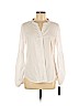 Zac & Rachel 100% Cotton White Long Sleeve Button-Down Shirt Size M - photo 1