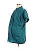 Motherhood 100% Polyester Teal Short Sleeve Blouse Size M - photo 1