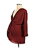 Motherhood 100% Polyester Burgundy Long Sleeve Blouse Size M - photo 1