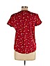 Ann Taylor LOFT Outlet 100% Cotton Red Short Sleeve T-Shirt Size L - photo 2
