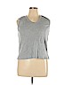 Carolyn Taylor 100% Cotton Gray Sleeveless T-Shirt Size 1X - photo 1