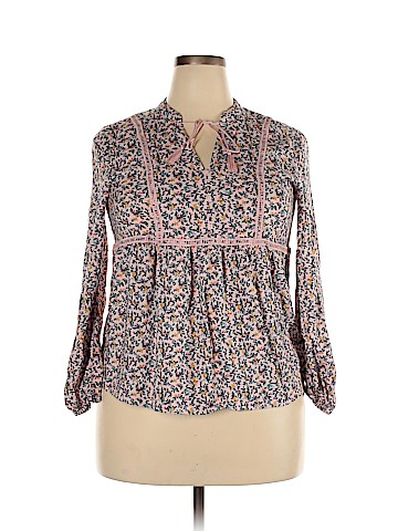 Mudd Long Sleeve Blouse (view 1)