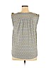 Ann Taylor LOFT 100% Rayon Blue Sleeveless Top Size XL - photo 2