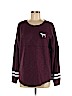Victoria's Secret Pink Burgundy Long Sleeve T-Shirt Size M - photo 1