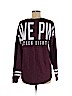 Victoria's Secret Pink Burgundy Long Sleeve T-Shirt Size M - photo 2