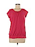 Ann Taylor LOFT 100% Cotton Pink Short Sleeve Top Size M - photo 1
