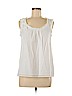 Ann Taylor LOFT Outlet 100% Cotton White Sleeveless Blouse Size M (petite) - photo 1
