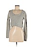 CAbi 100% Cotton Gray Long Sleeve Top Size M - photo 1