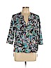 Cooper & Ella 100% Polyester Blue 3/4 Sleeve Blouse Size L - photo 1