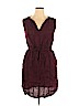 Lands' End 100% Linen Burgundy Casual Dress Size 14 - photo 1