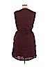 Lands' End 100% Linen Burgundy Casual Dress Size 14 - photo 2