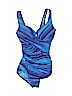 Assorted Brands Blue One Piece Swimsuit Size 12 - photo 1