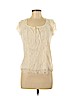 CDW Creative Design Works Ivory Short Sleeve Top Size M - photo 1