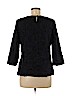 Talbots 100% Cotton Black Long Sleeve Blouse Size 8 - photo 2