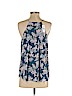 Ann Taylor LOFT 100% Polyester Blue Sleeveless Blouse Size S - photo 2