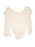 DKNY 100% Silk Ivory Bodysuit Size 4 - photo 2