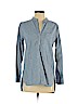 Gap 100% Cotton Blue Long Sleeve Blouse Size XS - photo 1