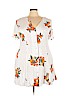 Forever 21 100% Rayon White Casual Dress Size 3X - photo 1
