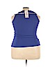 Beach Bash 100% Polyester Blue Sleeveless Blouse Size 3X - photo 2