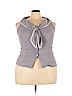 Beach Bash 100% Polyester Gray Sleeveless Blouse Size 3X - photo 1