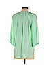 Dina Be 100% Cotton Green 3/4 Sleeve Blouse Size S - photo 2
