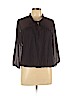 Ann Taylor LOFT Purple 3/4 Sleeve Blouse Size L - photo 1