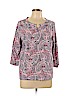 Talbots Pink 3/4 Sleeve Top Size L - photo 1