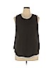 Who What Wear 100% Polyester Black Sleeveless Blouse Size XL - photo 1