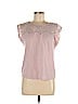 Ann Taylor LOFT 100% Cotton Pink Short Sleeve T-Shirt Size M - photo 1