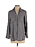 Terre Bleue 100% Lyocell Gray Long Sleeve Button-Down Shirt Size S - photo 1