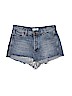 Free People 100% Cotton Blue Denim Shorts Size 29 waist - photo 1